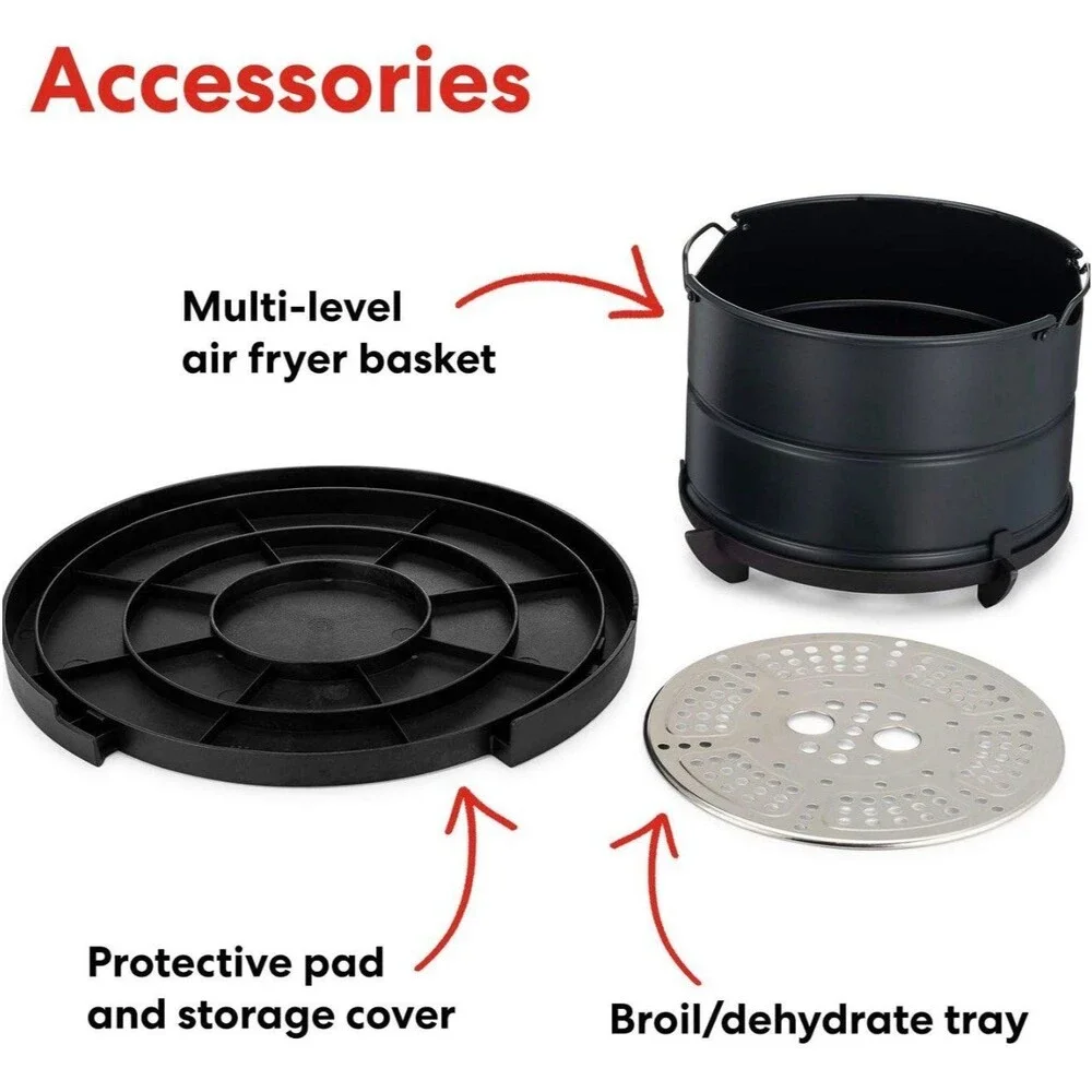 Qulti-Use Air Fryer Lid with Base Compatible with Air Fryer